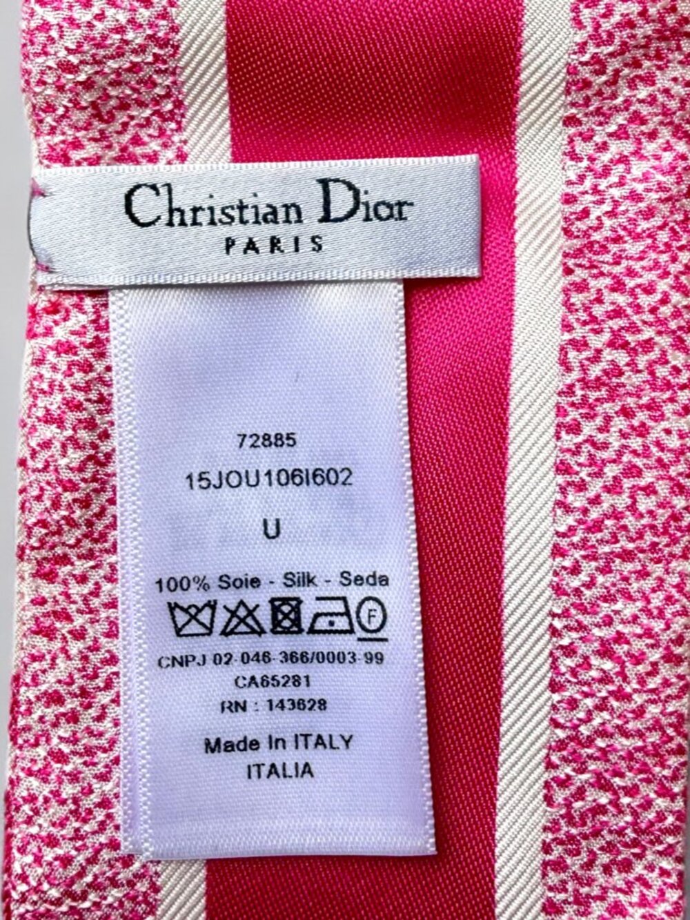 Christian Dior Pink Toile de Jouy Sauvage Mitzah Silk Long Scarf - Picture 6 of 6